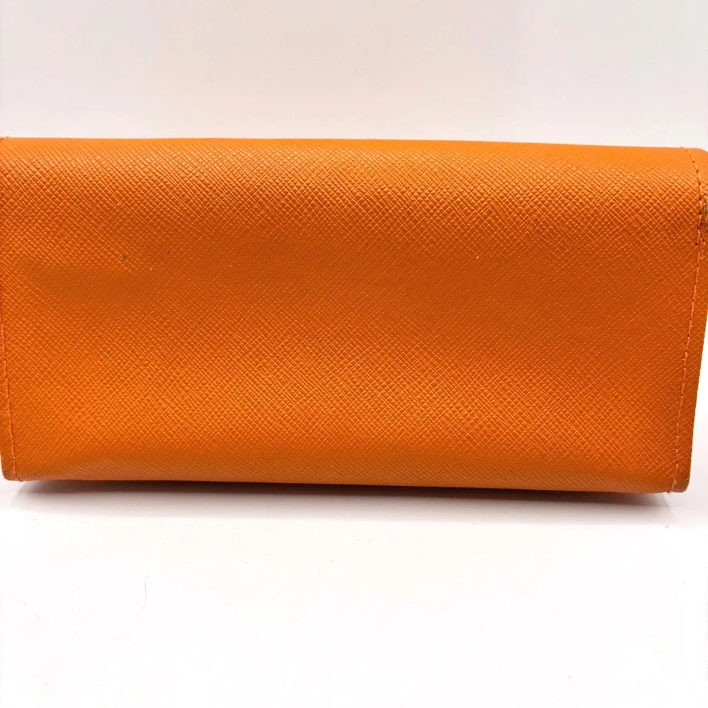Tory Burch Sunglass Eyeglass Leather Case Gold Logo Magnetic Closure